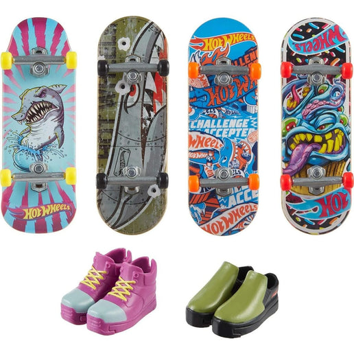 Hot Wheels Skate Tony Hawk ujjgördeszka és levehető skate cipők multipack, 4. változat